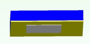 水平放置，熱面朝下